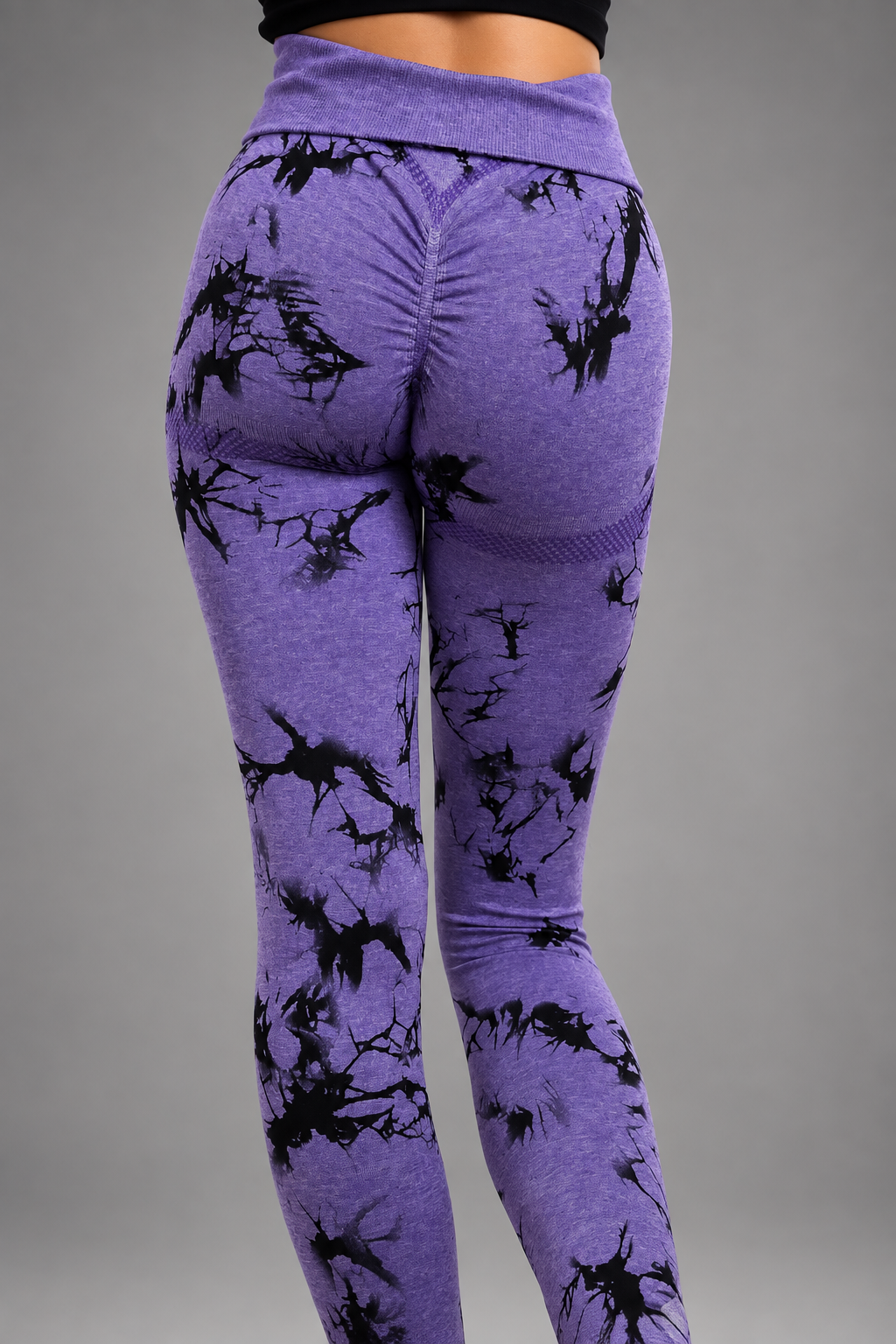 Leggins Push Up Tie-Dye Morado - Imagen 5